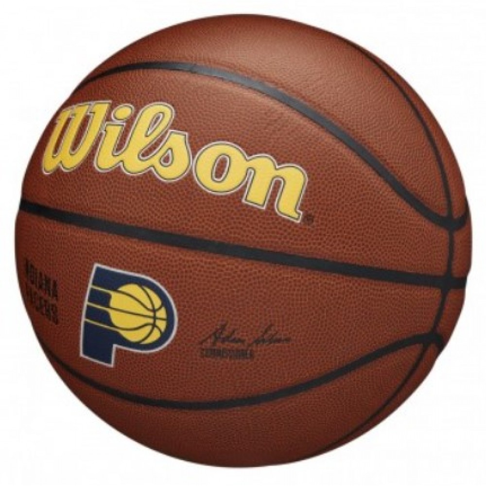 Мяч баскетбольный Wilson NBA Team Alliance Composite Indiana Pacers размер 7 композитная кожа (WTB3100XBIND)
