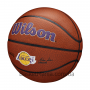 Мяч баскетбольный Wilson NBA Team Composite Los Angeles Lakers размер 7 композитная кожа (WTB3100XBLAL)
