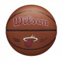 Мяч баскетбольный Wilson NBA Team Composite Miami Heat размер 7 композитная кожа (WTB3100XBMIA)