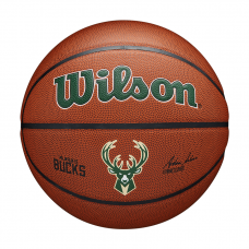 Мяч баскетбольный Wilson NBA Team Alliance Composite Milwaukee Bucks размер 7 композитная кожа (WTB3100XBMIL)