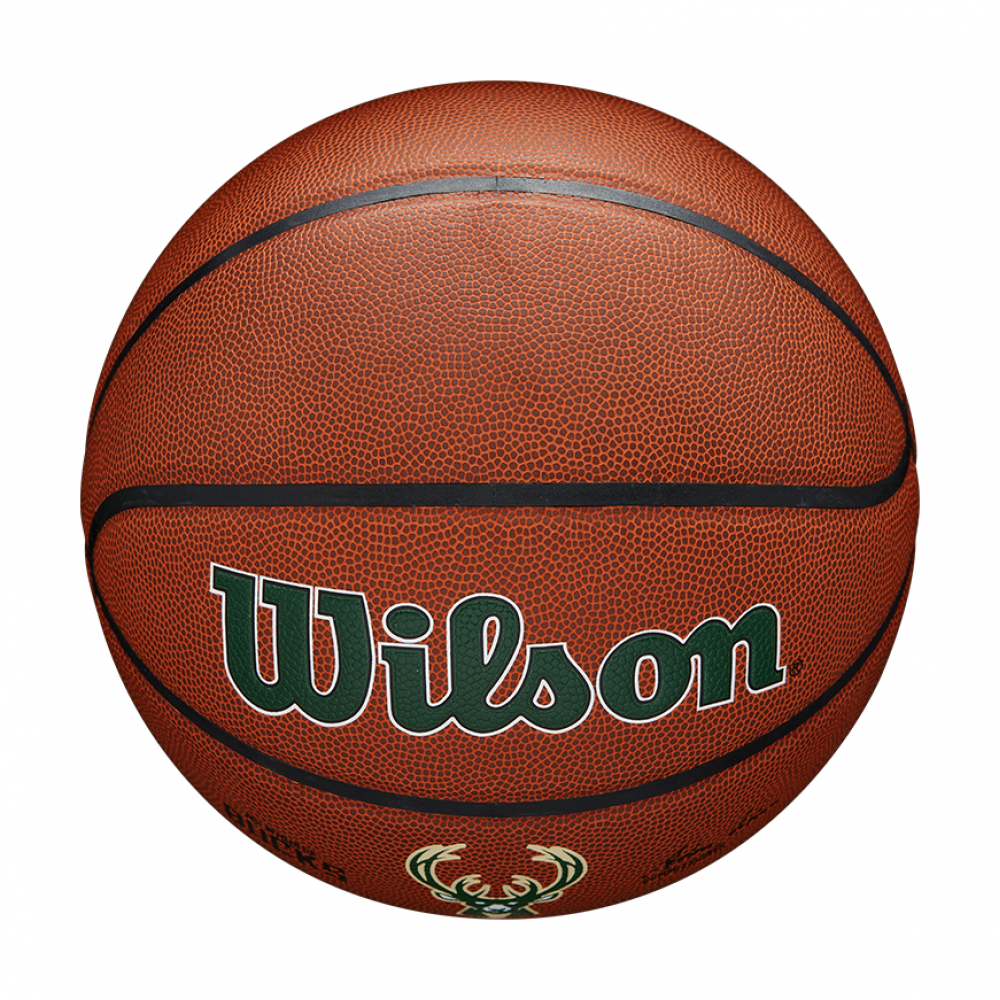 Мяч баскетбольный Wilson NBA Team Alliance Composite Milwaukee Bucks размер 7 композитная кожа (WTB3100XBMIL)