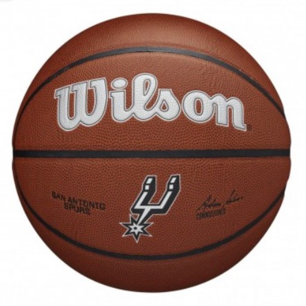 Мяч баскетбольный Wilson NBA Team Alliance San Antonio Spurs размер 7 композитная кожа (WTB3100XBSAN)