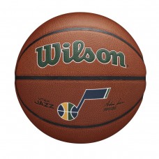 Мяч баскетбольный Wilson NBA Team Composite Utah Jazz размер 7 композитная кожа (WTB3100XBUTA)