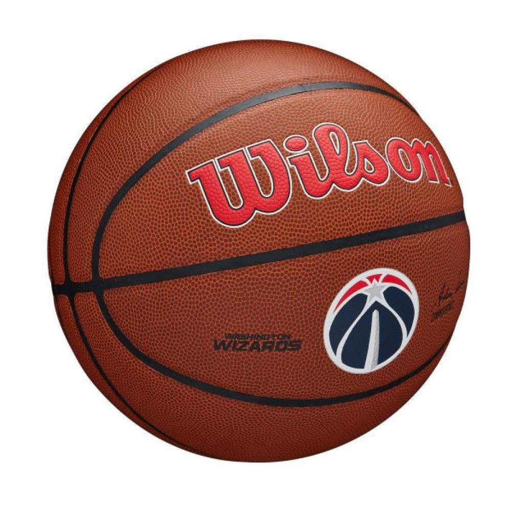 Мяч баскетбольный Wilson NBA Team Alliance Composite Washington Wizards размер 7 композитная кожа (WTB3100XBWAS)