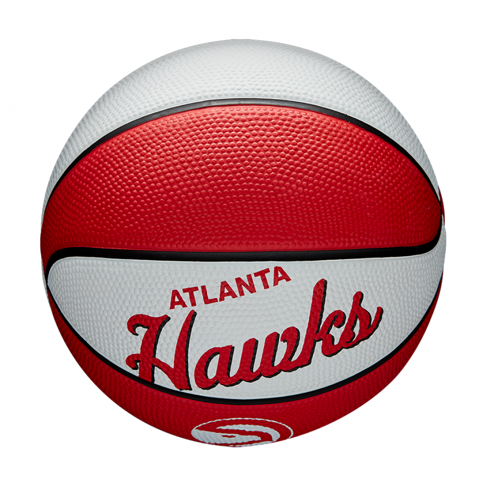 Мини-мяч баскетбольный Wilson Team Retro Mini Atlanta Hawks размер 3 (WTB3200XBATL)
