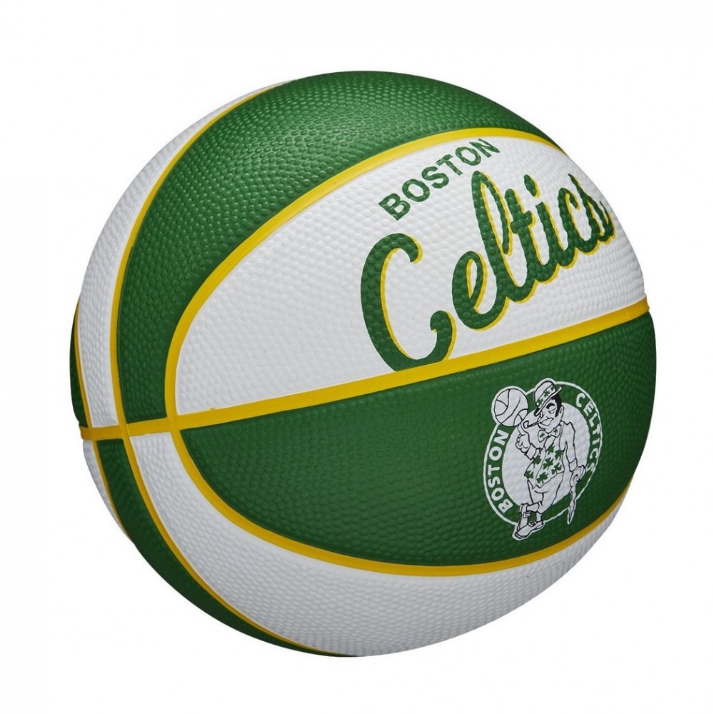 Мини-мяч баскетбольный Wilson Team Retro Boston Celtics размер 3 (WTB3200XBBOS)