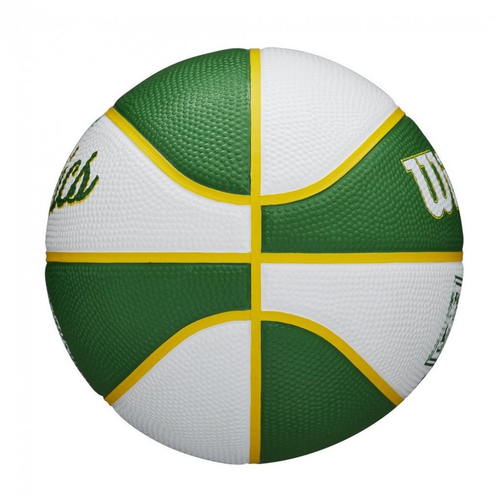 Мини-мяч баскетбольный Wilson Team Retro Boston Celtics размер 3 (WTB3200XBBOS)