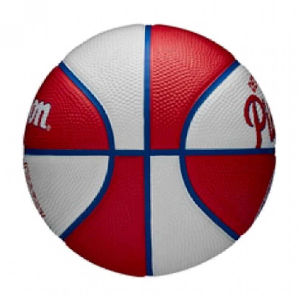Мини-мяч баскетбольный Wilson Team Retro Mini Detroit Pistons размер 3 (WTB3200XBDET)