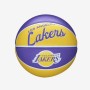 Мини-мяч баскетбольный Wilson Team Retro Los Angeles Lakers размер 3 (WTB3200XBLAL)