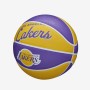 Мини-мяч баскетбольный Wilson Team Retro Los Angeles Lakers размер 3 (WTB3200XBLAL)