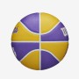 Мини-мяч баскетбольный Wilson Team Retro Los Angeles Lakers размер 3 (WTB3200XBLAL)