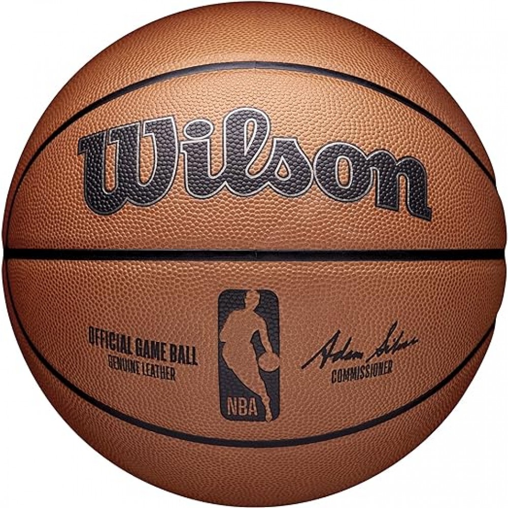 Мяч баскетбольный официальный Wilson NBA  Official Game Basketball размер 7 натуральная кожа (WTB7500XB07)