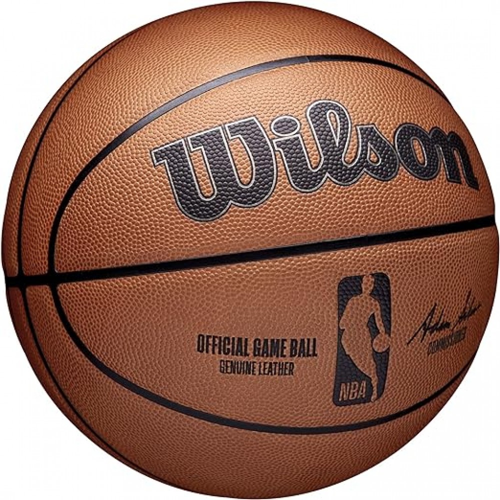 Мяч баскетбольный официальный Wilson NBA  Official Game Basketball размер 7 натуральная кожа (WTB7500XB07)