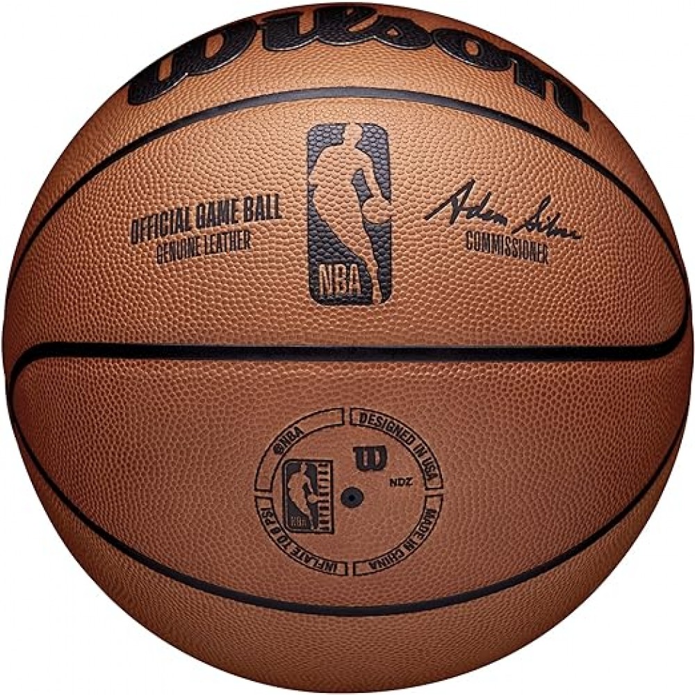 Мяч баскетбольный официальный Wilson NBA  Official Game Basketball размер 7 натуральная кожа (WTB7500XB07)