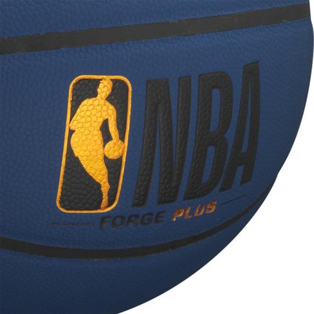 Мяч баскетбольный Wilson NBA Forge Plus Deep Navy размер 7 композитная кожа (WTB8102XB07)
