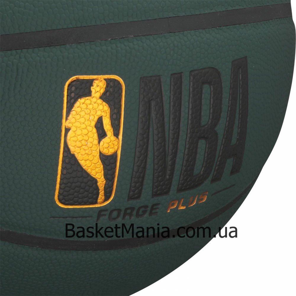 Мяч баскетбольный Wilson NBA Forge Plus Forest Green размер 7 композитная кожа (WTB8103XB07)