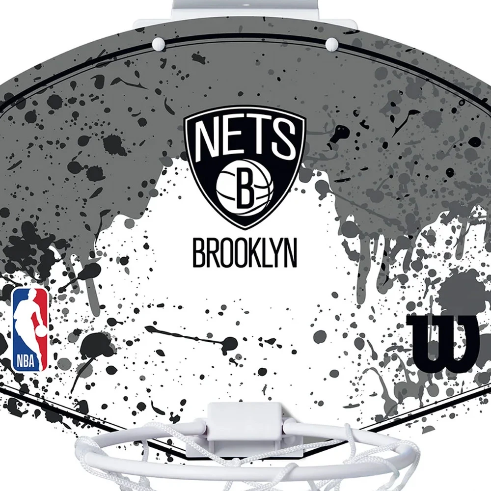 Мини-щит детский баскетбольный Wilson NBA Team Mini Hoop Brooklyn Nets (WTBA1302BRO)