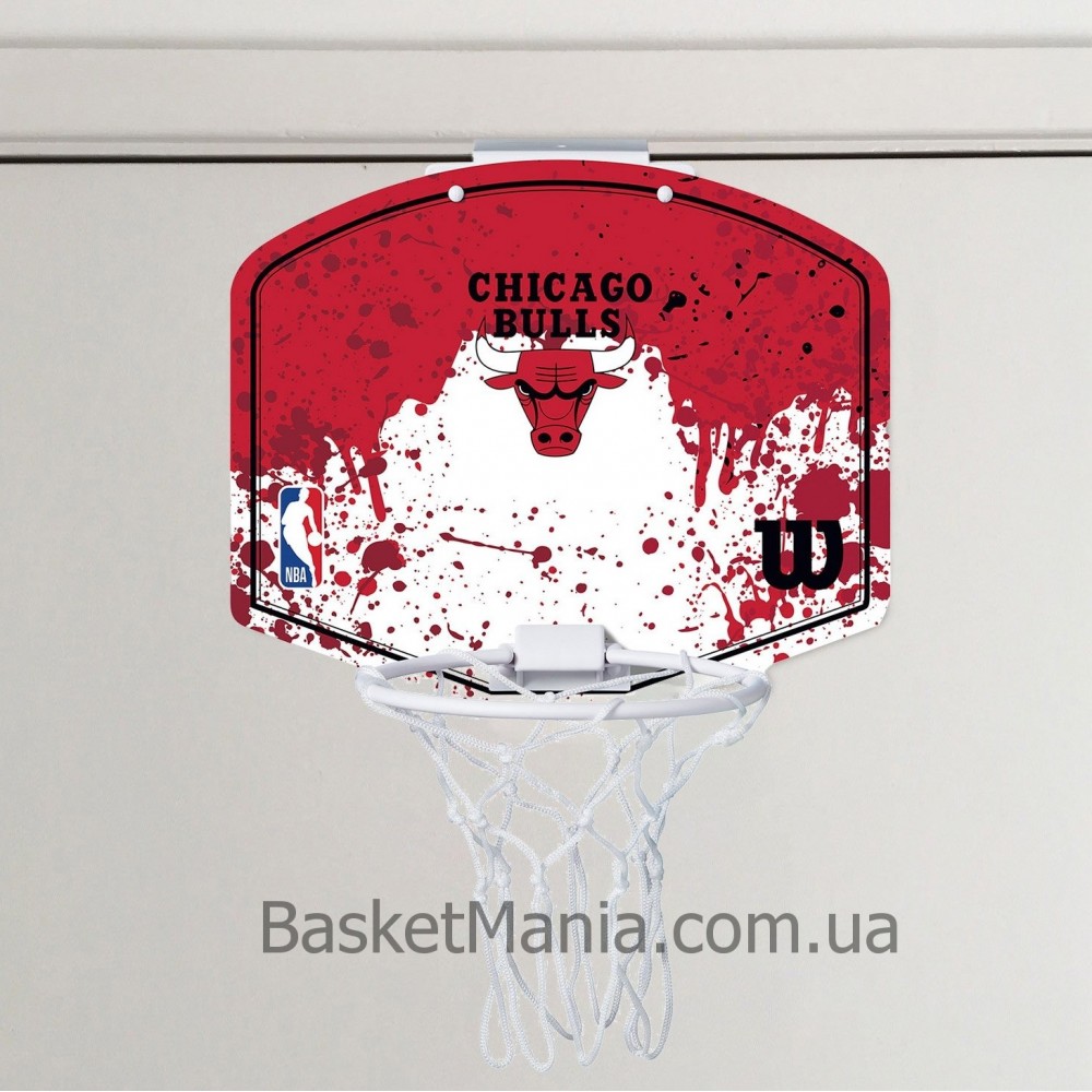 Мини-щит баскетбольный Wilson NBA Team Mini Hoop Chicago Bulls (WTBA1302CHI)