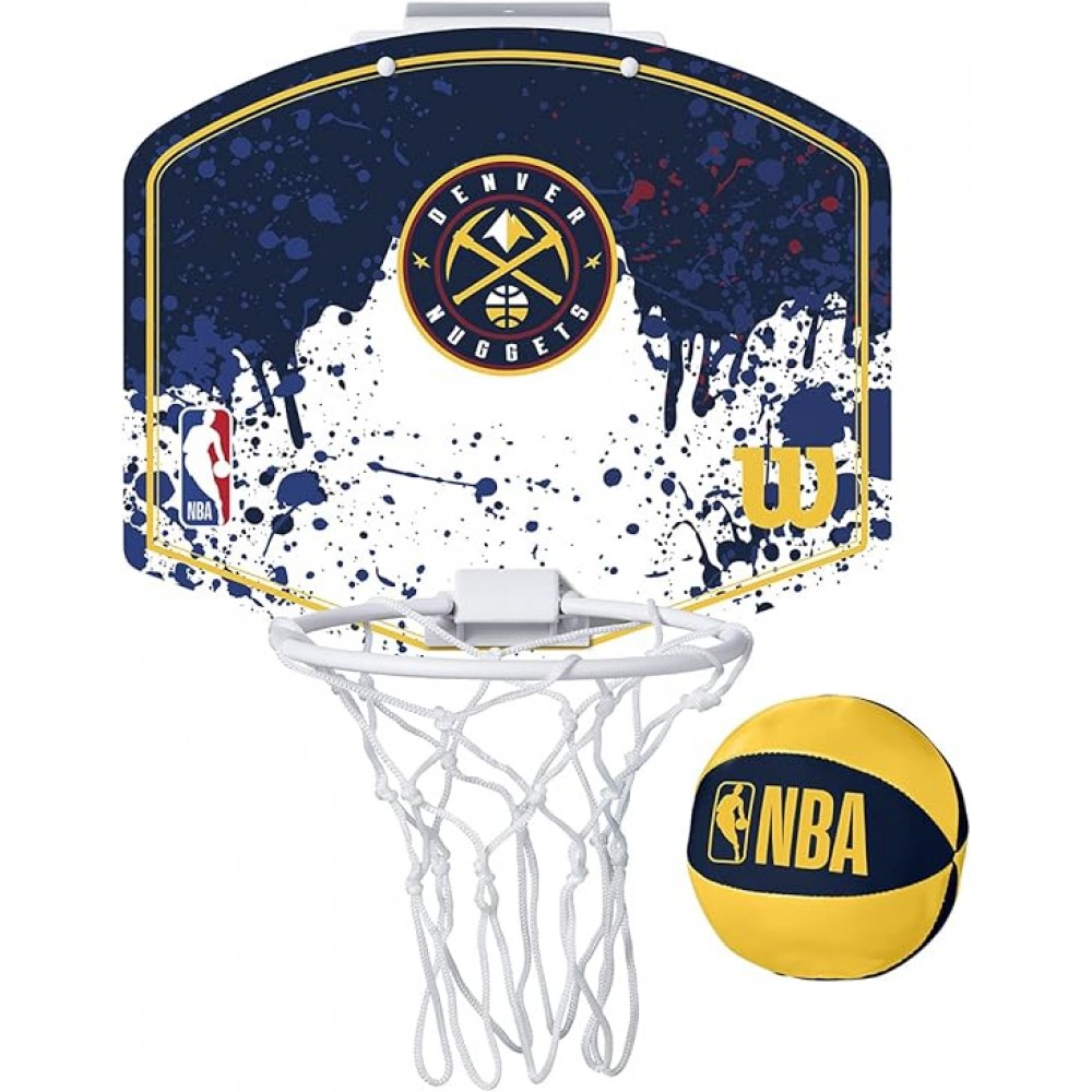 Мини-щит баскетбольный Wilson NBA Team Mini Hoop Denver Nuggets (WTBA1302DEN)
