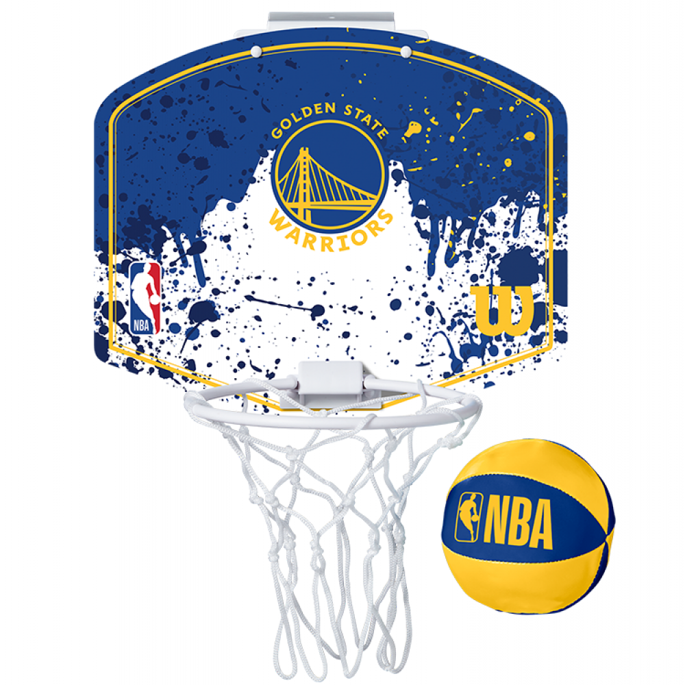 Мини-щит баскетбольный Wilson NBA Team Mini Hoop Golden State Warriors (WTBA1302GOL)