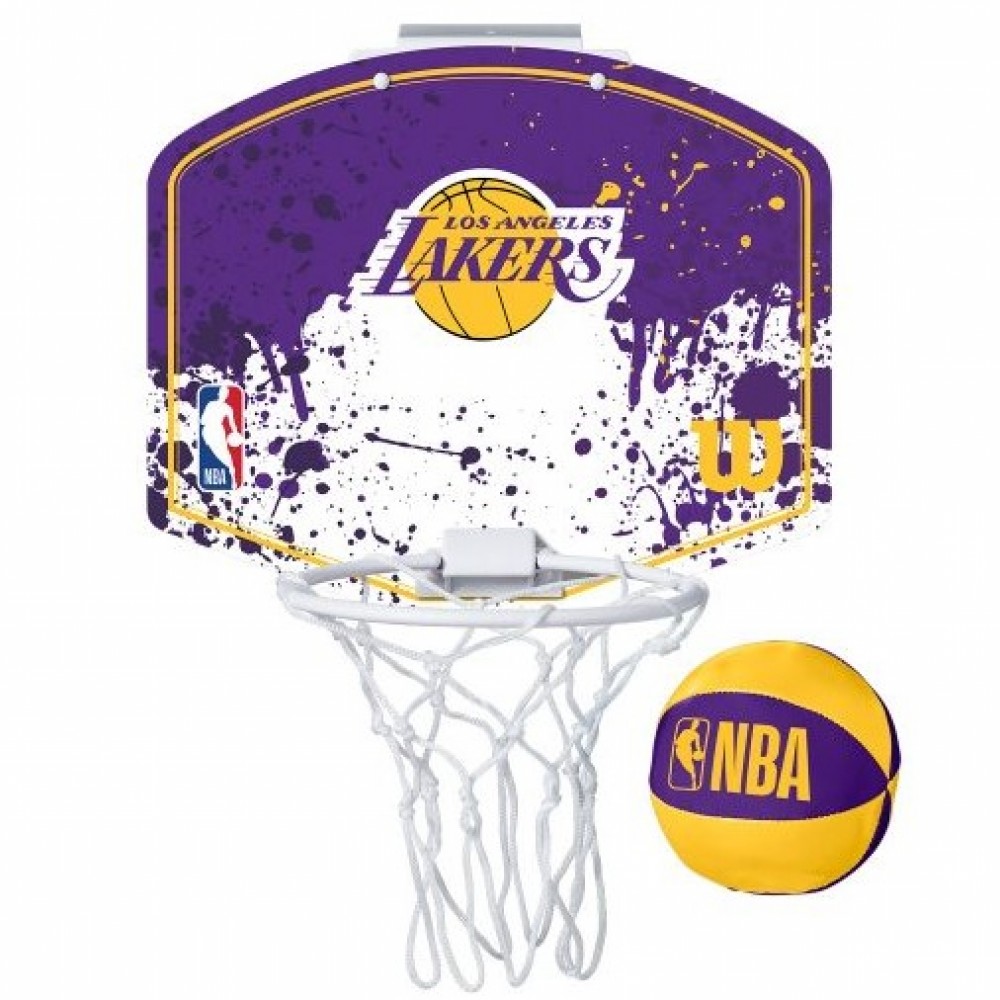 Мини-щит баскетбольный Wilson NBA Team Mini Hoop Los Angeles Lakers (WTBA1302LAL)