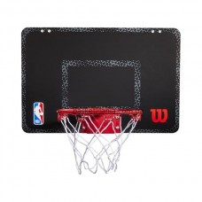 Мини-щит баскетбольный Wilson NBA Forge Team Mini Hoop 45,7х27,9 см с кольцом и сеткой (WTBA3001FRGNB)