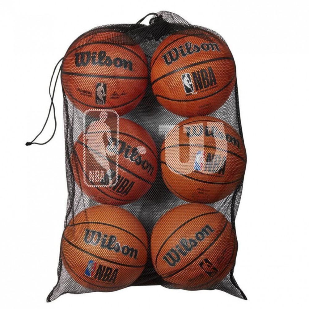Сумка-сетка для баскетбольних мячей Wilson 6 Ball Mesh Basketball Bag (WTBA70030)