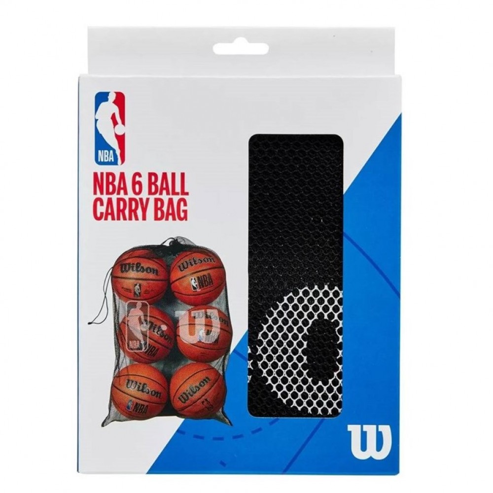 Сумка-сетка для баскетбольних мячей Wilson 6 Ball Mesh Basketball Bag (WTBA70030)