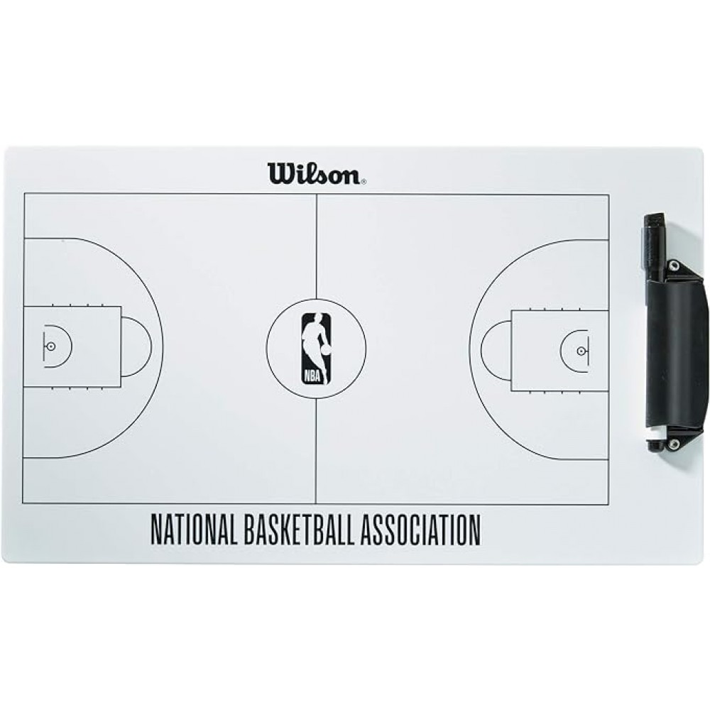 Доска тренерская баскетбольная Wilson NBA Basketball Coaches Clipboard 46,5 х 25,5 см (WTBA9002NBA)