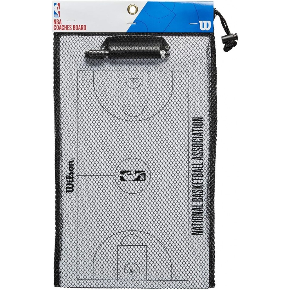Доска тренерская баскетбольная Wilson NBA Basketball Coaches Clipboard 46,5 х 25,5 см (WTBA9002NBA)