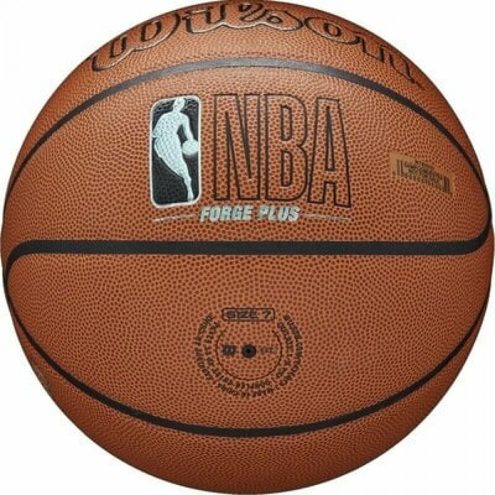 Мяч баскетбольный Wilson NBA Forge Plus Eco размер 7 композитная кожа (WZ2010901XB07)