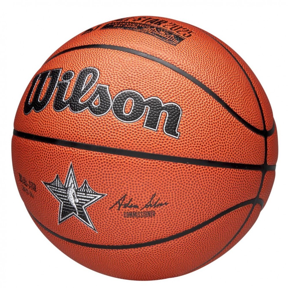Баскетбольный мяч Wilson 2025 NBA All-Star R Basketball размер 7 композитная кожа оригинал (WZ2022601XB7)