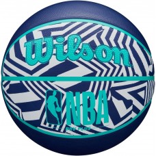 Баскетбольный мяч Wilson NBA DRV Plus Dazzle Camo Ball размер 6, 7 резиновый для игры на улице оригинал (WZ3016102XB7)