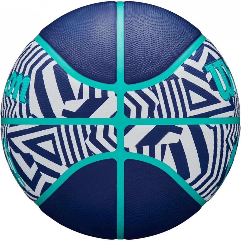 Баскетбольный мяч Wilson NBA DRV Plus Dazzle Camo Ball размер 6, 7 резиновый для игры на улице оригинал (WZ3016102XB7)