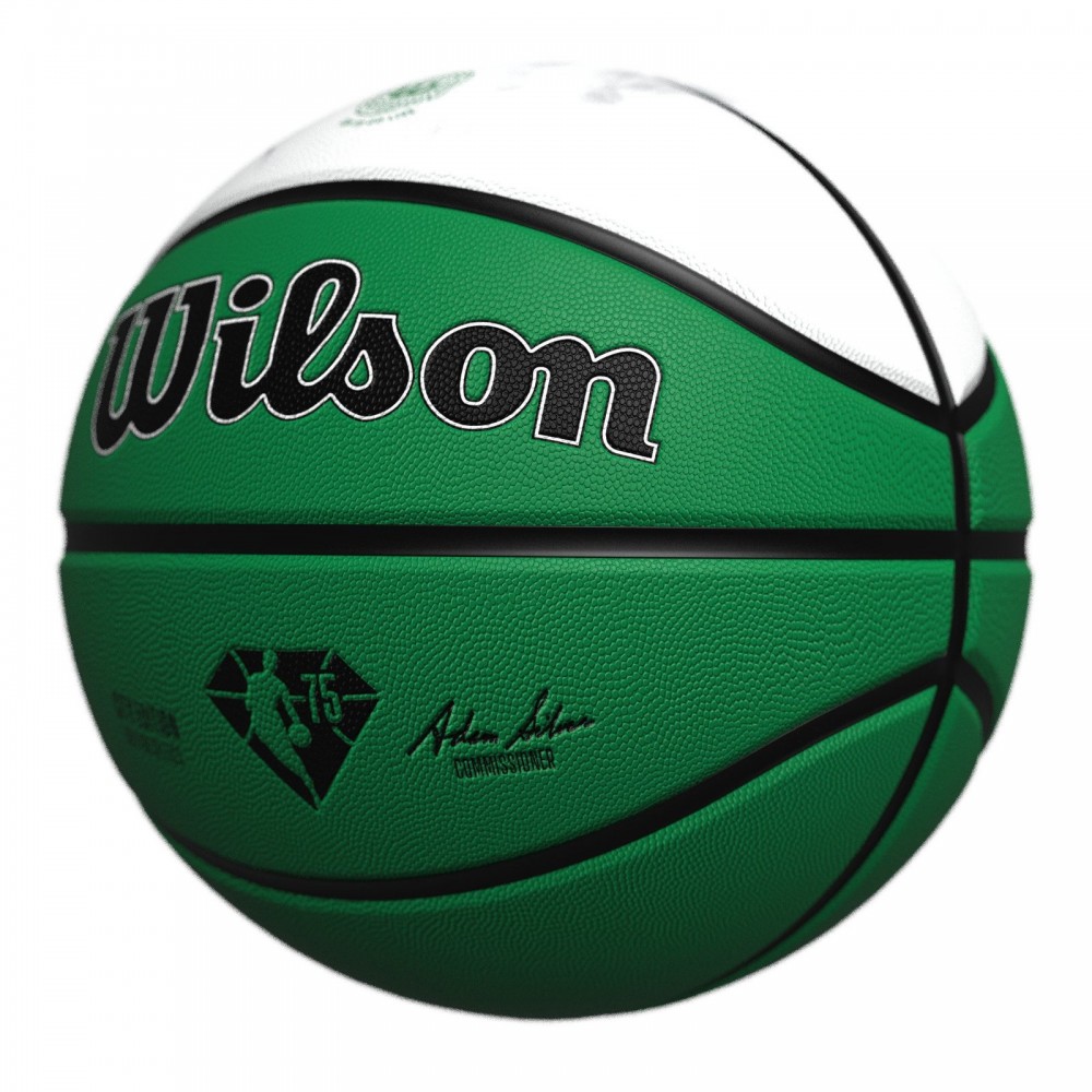 Мяч баскетбольный Wilson NBA Team City Collector Boston Celtics размер 7 композитная кожа (WZ4003902XB7)