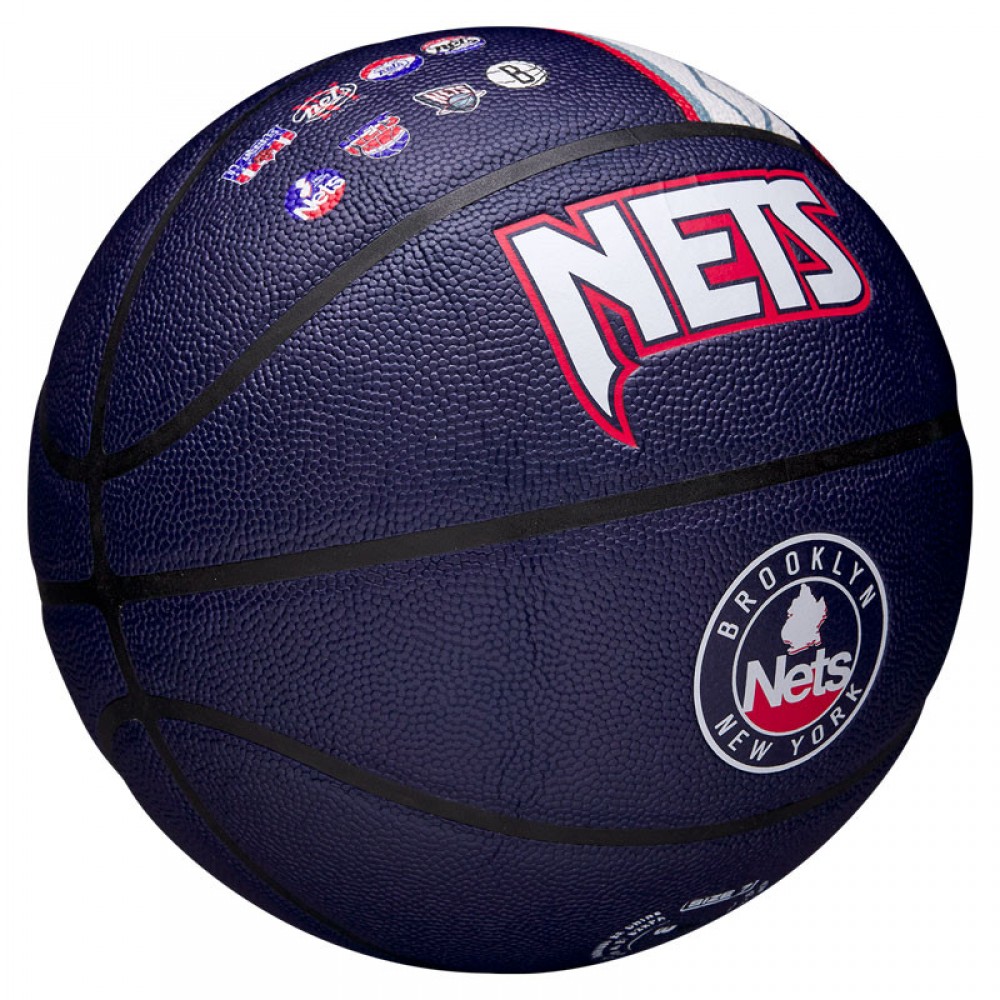 Мяч баскетбольный Wilson NBA Team City Edition Brooklyn Net размер 7 композитная кожа (WZ4003903XB7)