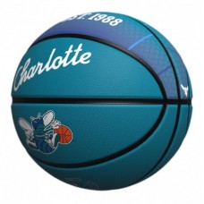 Мяч баскетбольный Wilson NBA Team City Collector Charlotte Hornets размер 7 композитная кожа (WZ4003904XB7)
