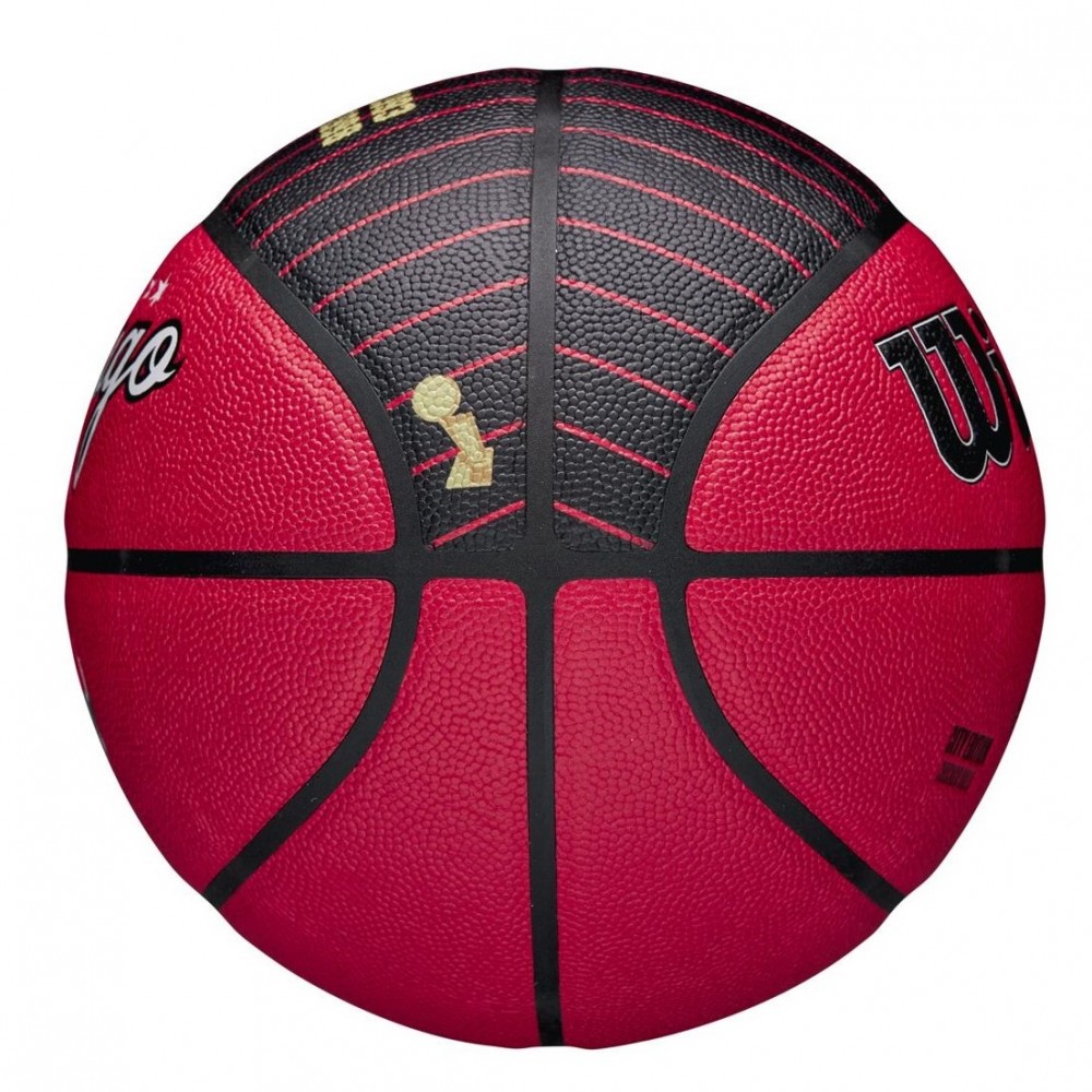 Мяч баскетбольный Wilson NBA Team City Collector Chicago Bulls размер 7 композитная кожа (WZ4003905XB7)