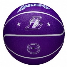 Мяч баскетбольный Wilson NBA Team City Edition Los Angeles Lakers размер 7 композитная кожа (WZ4003914XB7)