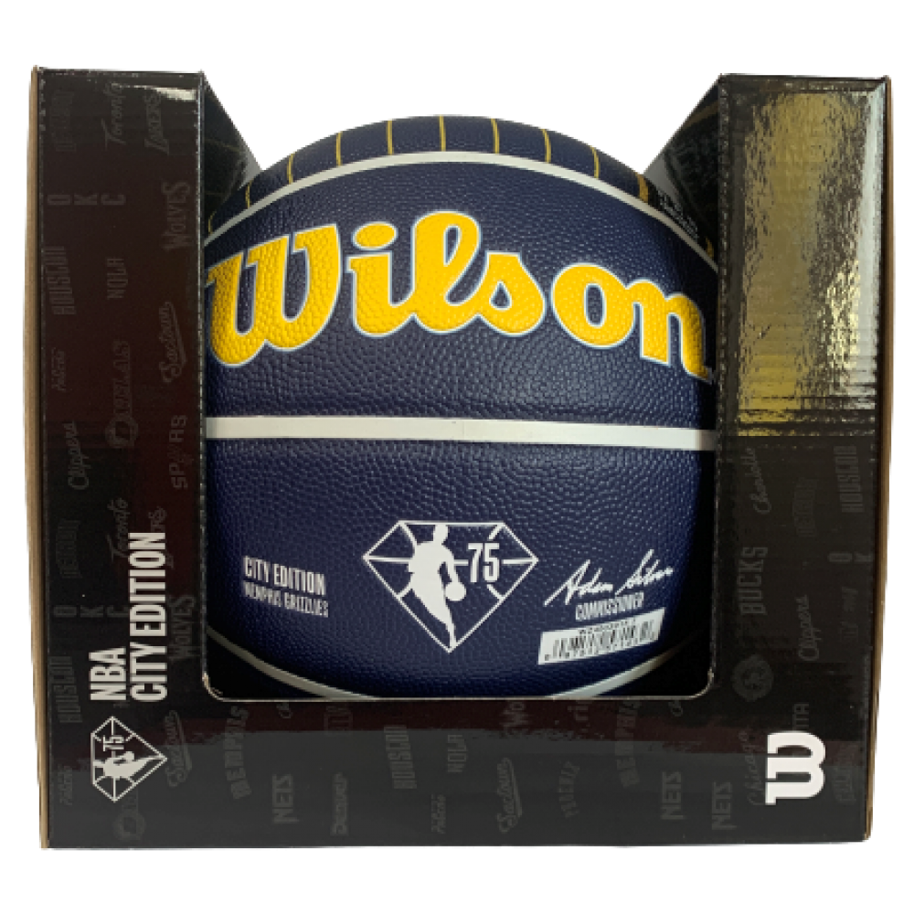 Мяч баскетбольный Wilson NBA Team City Edition Memphis Grizzlies в подарочной коробке-боксе (WZ4003915XB71)