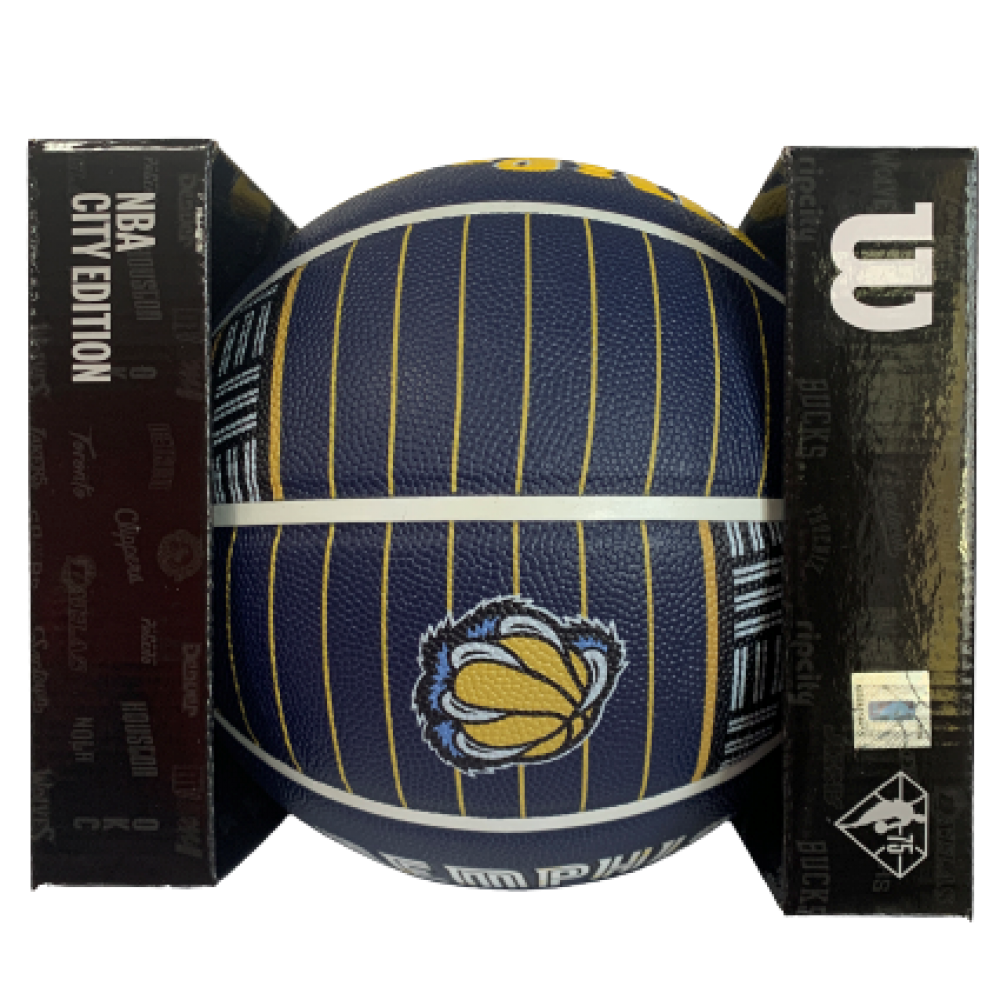 Мяч баскетбольный Wilson NBA Team City Edition Memphis Grizzlies в подарочной коробке-боксе (WZ4003915XB71)