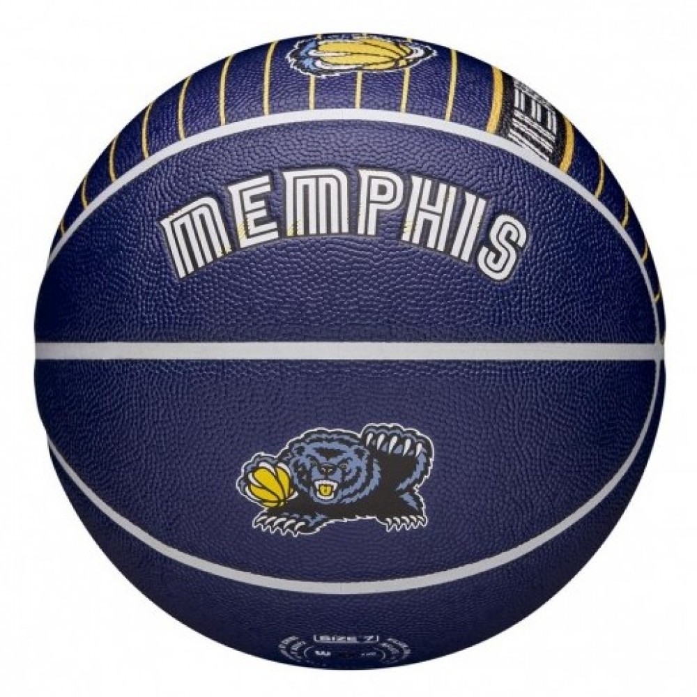 Мяч баскетбольный Wilson NBA Team City Edition Memphis Grizzlies в подарочной коробке-боксе (WZ4003915XB71)