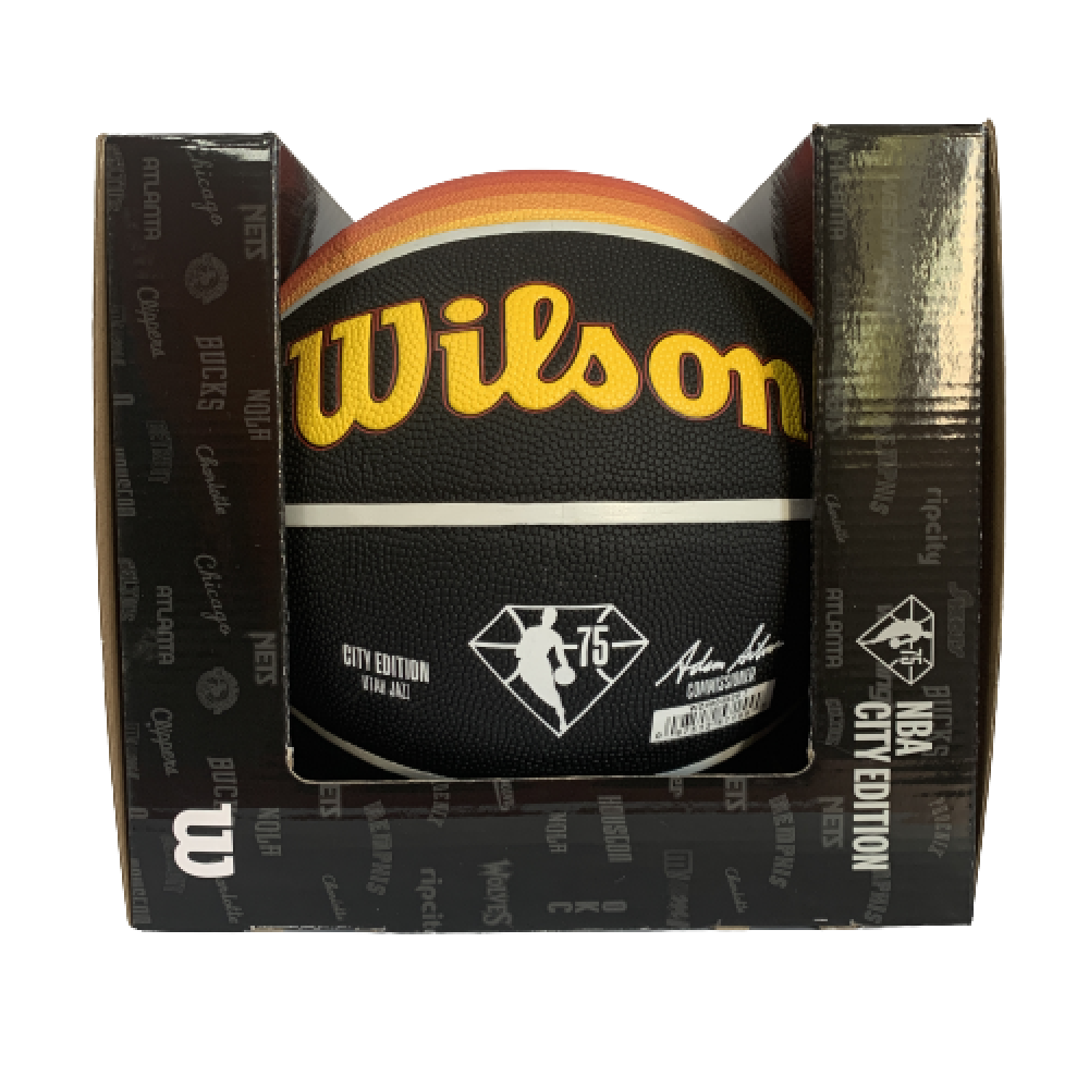 Мяч баскетбольный Wilson NBA Team City Edition Collector Uta Jazz в подарочной коробке (WZ4003929XB71)
