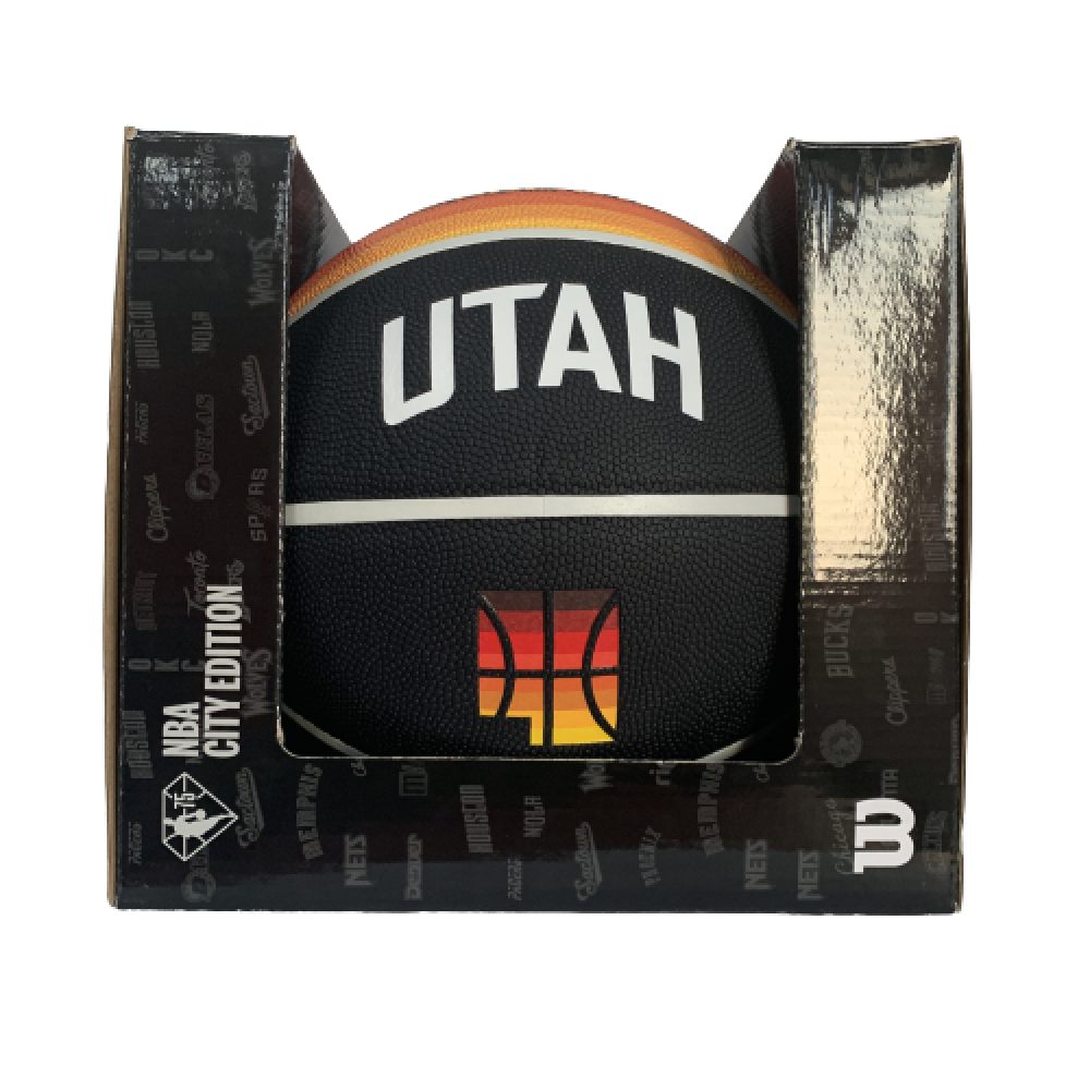 Мяч баскетбольный Wilson NBA Team City Edition Collector Uta Jazz в подарочной коробке (WZ4003929XB71)