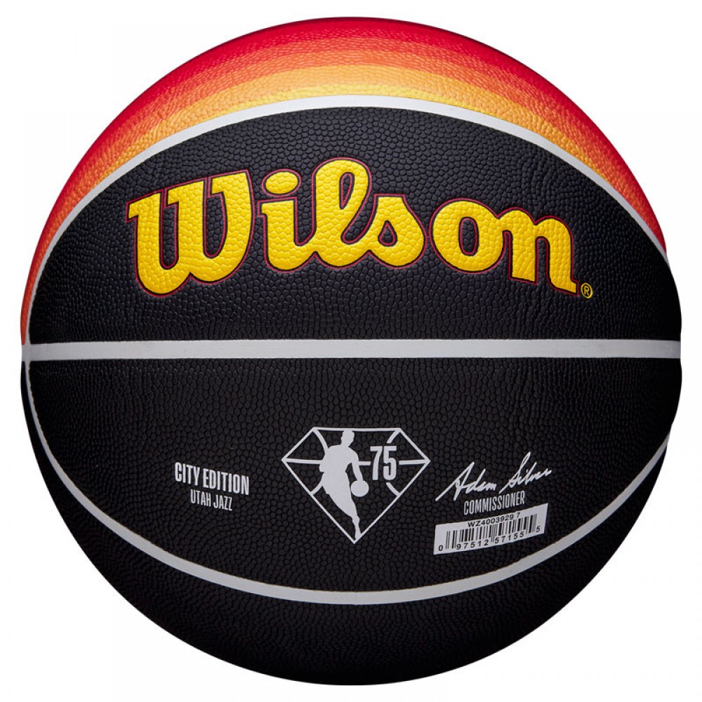 Мяч баскетбольный Wilson NBA Team City Edition Collector Uta Jazz в подарочной коробке (WZ4003929XB71)