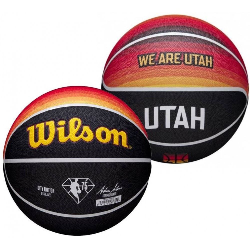 Мяч баскетбольный Wilson NBA Team City Edition Collector Uta Jazz размер 7 композитная кожа (WZ4003929XB7)