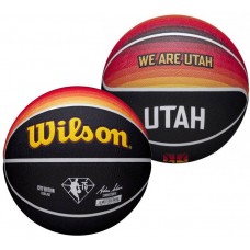 Мяч баскетбольный Wilson NBA Team City Edition Collector Uta Jazz размер 7 композитная кожа (WZ4003929XB7)