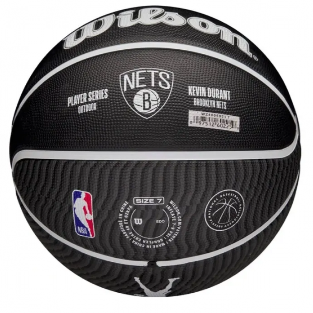 Мяч баскетбольный Wilson NBA Player Icon Kevin Durant Outdoor размер 7 резиновый (WZ4006001XB7)