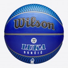 Мяч баскетбольный Wilson NBA Player Icon Luka Doncic Outdoor размер 7 резиновый (WZ4006401XB7)