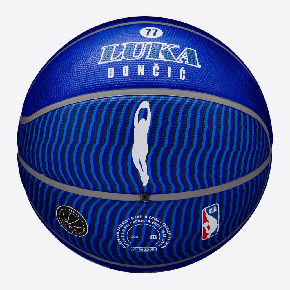 Мяч баскетбольный Wilson NBA Player Icon Luka Doncic Outdoor размер 7 резиновый (WZ4006401XB7)